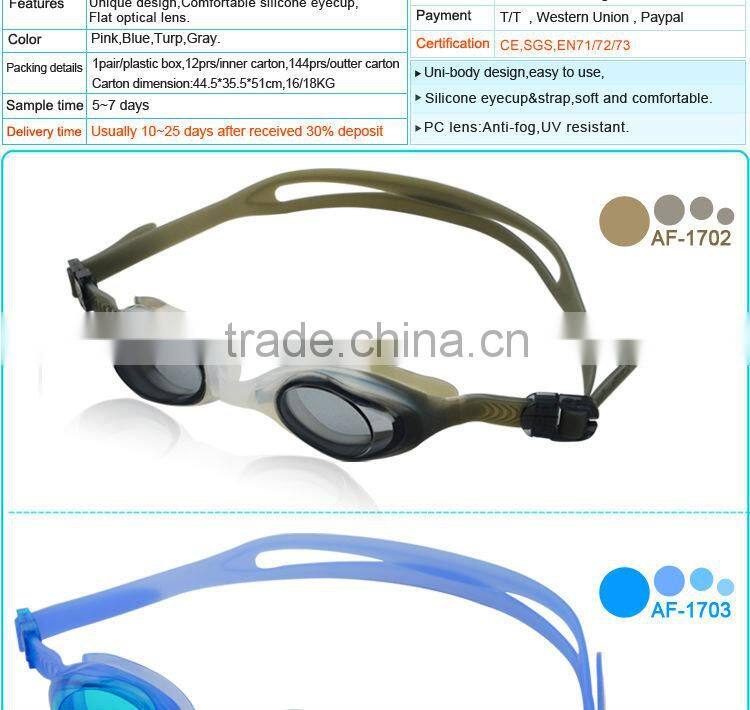 New style kids swimming goggles anti fog