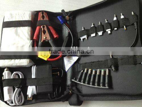 power bank car jump starter Li polymer battery 420g, 12000mah passed CE, FCC, Rohs, RCM, MSDS