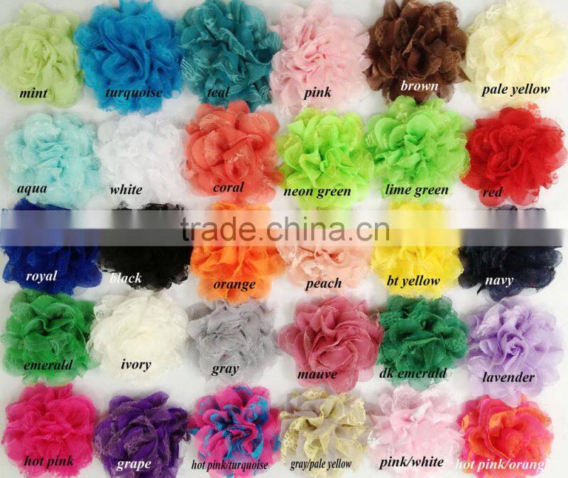 Baby Soft Lace Headband Elastic 3/4 Lace Ruffle Frilly Elastic Trims
