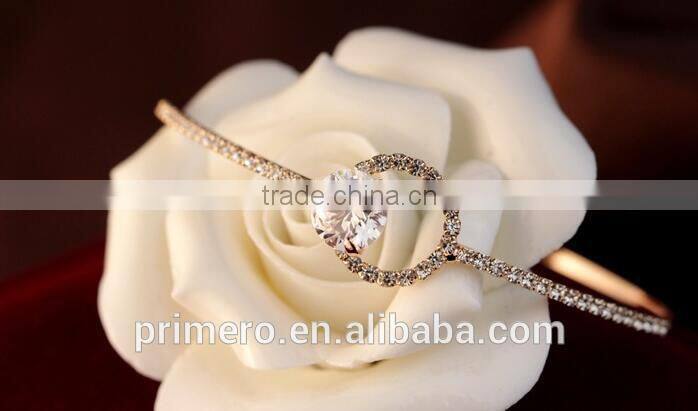 White Gold Plated AAA+ Cubic Zircon CZ Diamond Bangles Bracelets For Women Jewelry