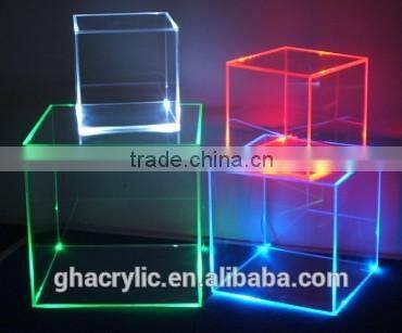 Smooth colorful acrylic display box ,Colored acrylic box