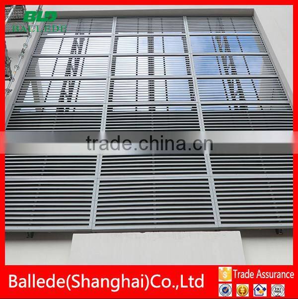 exterior waterproof sunshade aluminum sun louver for wall