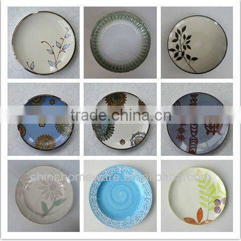 ceramic plate set/round shape/korean style