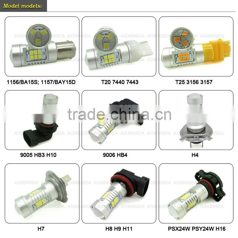 2015 newest design H16 high power LED fog light 2835 chip 21W 800LM