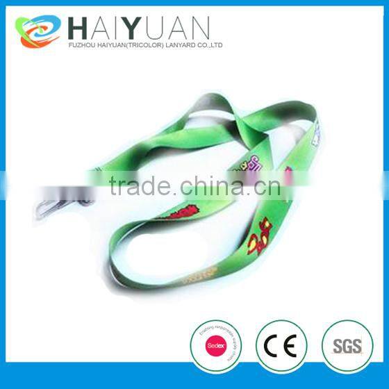 door to door harmless polyster heat-transfer lanyard