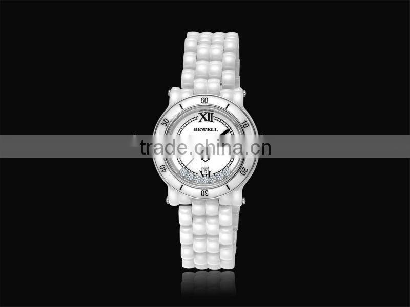 china supplier factory direct OEM High Quality charming Ceramic Women's Wristwatch With Calendar