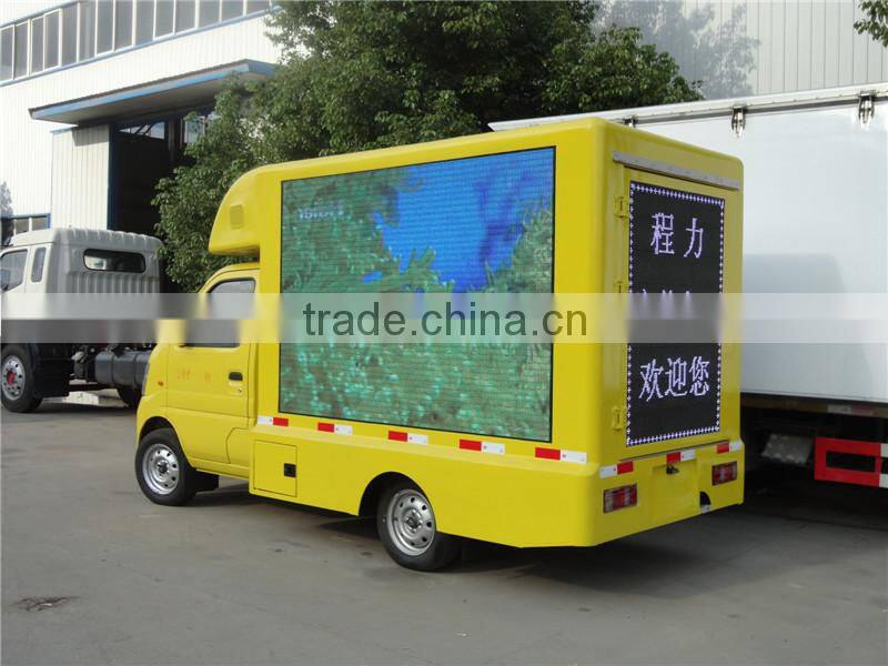 Bottom price changan small led mobile advertising vehicle