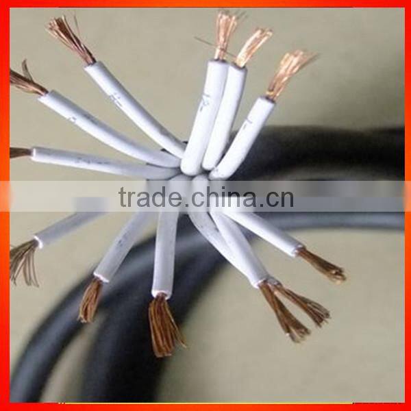 flexible control cable copper conductor braiding shielded cable