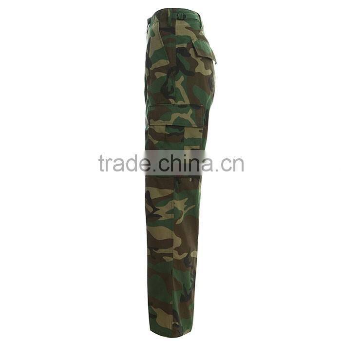US BDU combat woodland camouflage ripstop trousers