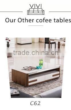 Hot sales C5 modern stainless steel frame mable coffee table