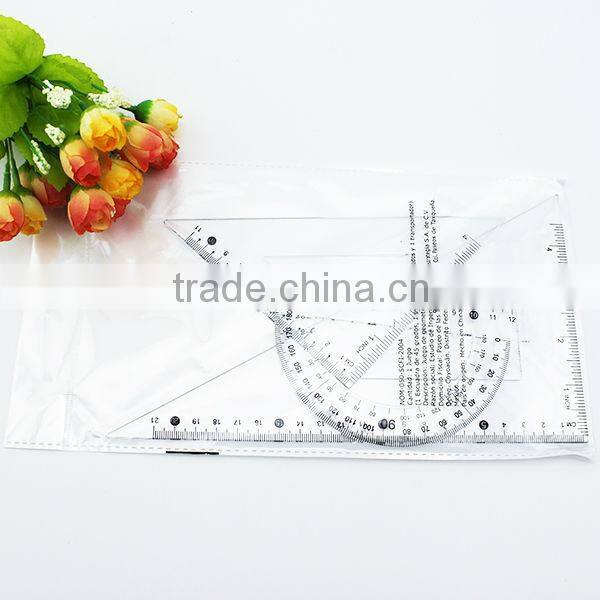 Wholesale Hot Sale High Quality Set Square Ruler Stationery Set