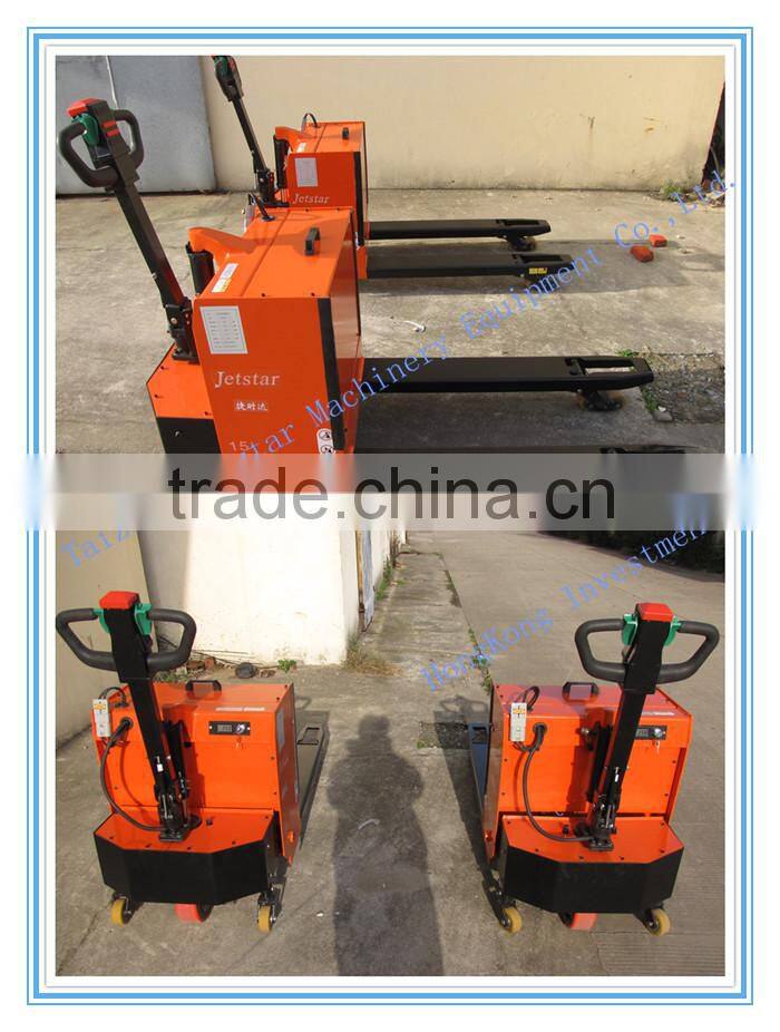 1200kg small semi electric hydraulic pallet Forklift Truck