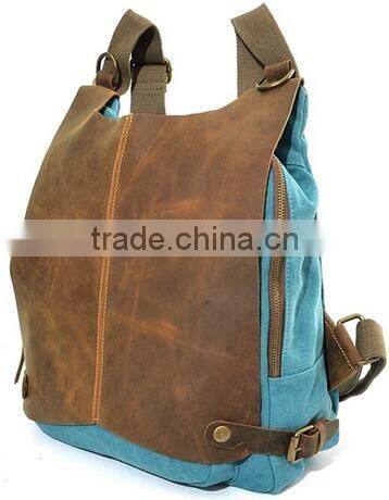 2016 Unisex Retro Classic Canvas Crazy-horse Daily Backpack