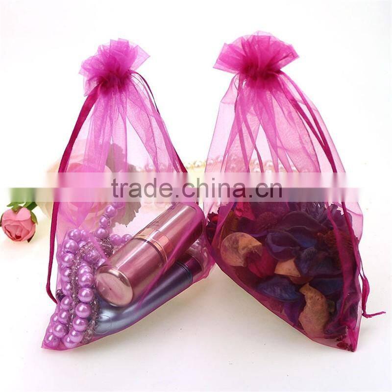10x15cm purple 100 organza gift bags Wedding party Jewellery Storage Pouches
