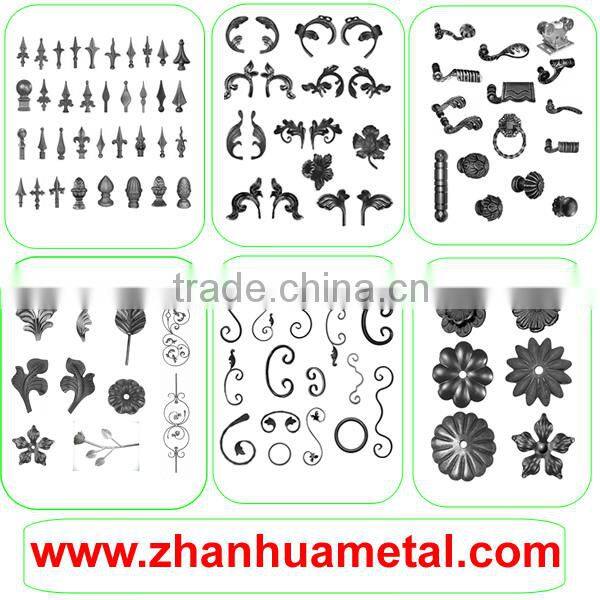 Wought iron ornamental cast iron spear for fence