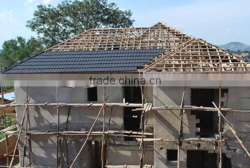 High quality best price stone coated metal roof tile Type and Synthetic Resin