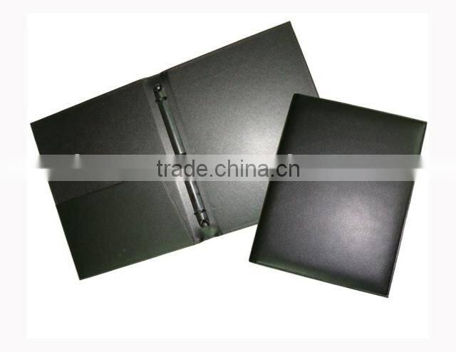 High Quality leather room service holder with ring bound