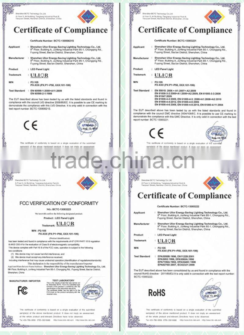 371A Up to 115lm/w CE RoHS FCC DLC Certification Shenzhen led panel lighting Manufacturer for Commercial lighting