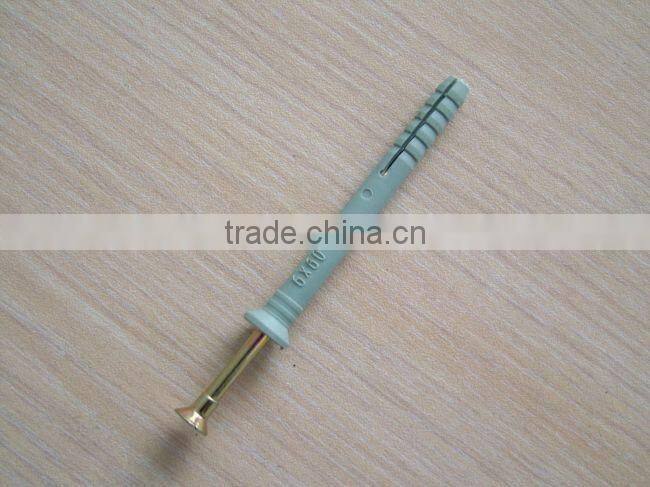 Supply nylon CSK head hammer fixing anchors popula products