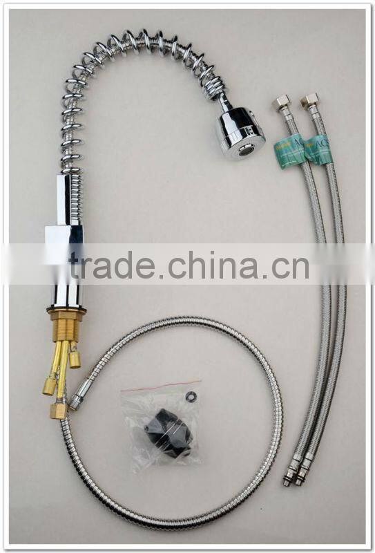Round Spring Pull Out Kitchen Faucets Mixer QH0781