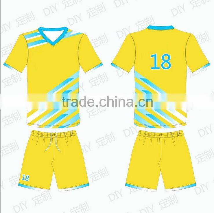 custom green polo collar design soccer jersey soccer shorts