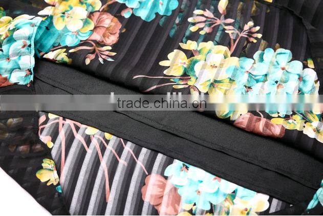 Silk New 2016 Autumn summer Women Dress short Sleeve Casual Dresses