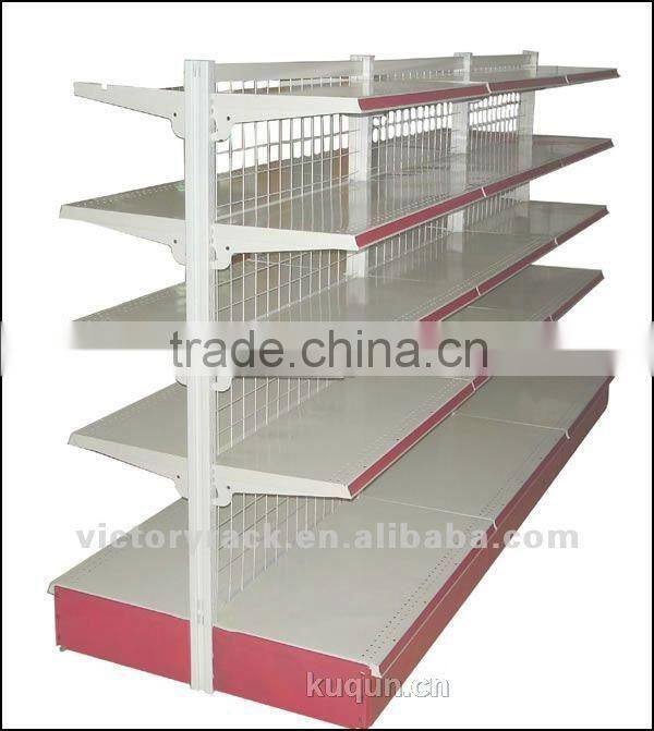 Double-side Metal supermarket shelf