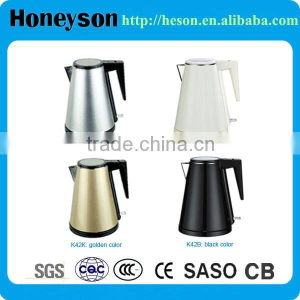 white or black melamine electric tea kettle (stainless steel inside) with tray set