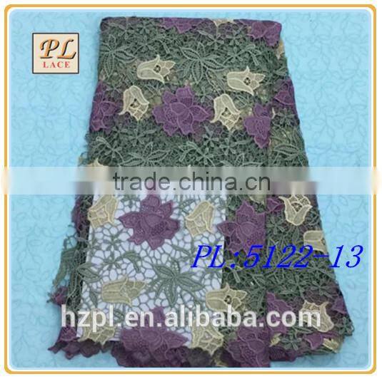 2015 latest design fashion african dress embroidery swiss guipure lace fabric for women