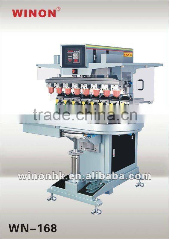 WN-168 WINON Multi Eight Colour Inkwell Pad Printing Machine