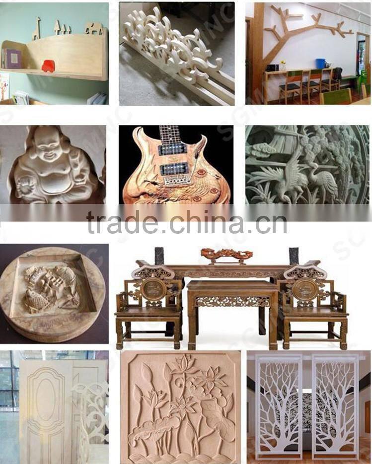 Chinese multi head 4 axis cnc machine with rotary