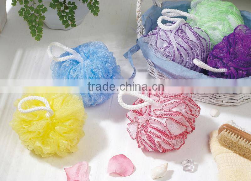 Promote product colorful Bath sponge flowers shape