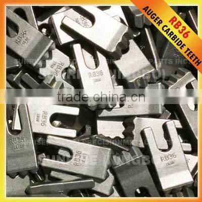 RB36 Earth Drilling Replacement Parts Carbide Auger Tooth Pengo Teeth