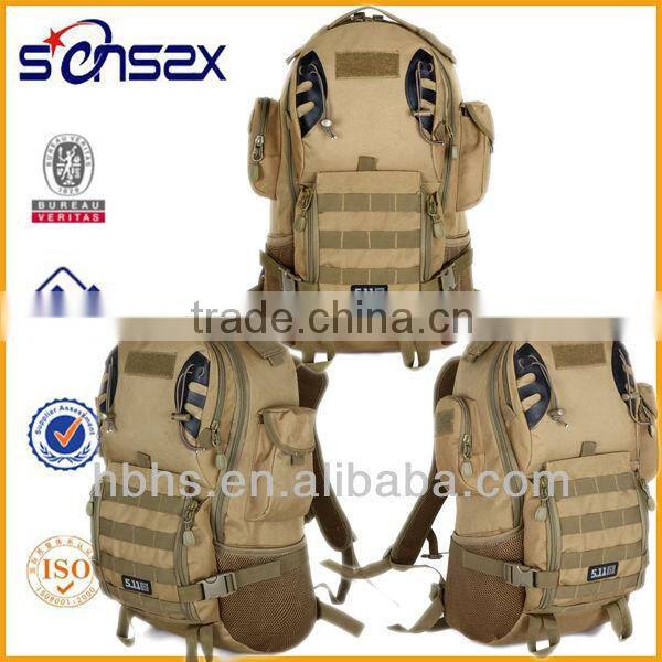 Waterproof military bag camping hiking backpack brand