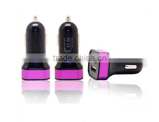 high quality usb car charger for mobile phone with dual port usb ports