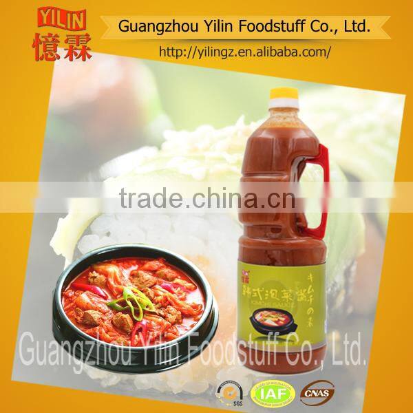 wholesales hight quality 1.8L Japanese style sauce Kimchi sauce with OEM servise