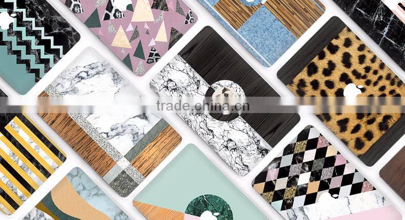 china manufacturer marble design pvc skin sticker printing for apple macbook pro i7 pro 13 pro12 air