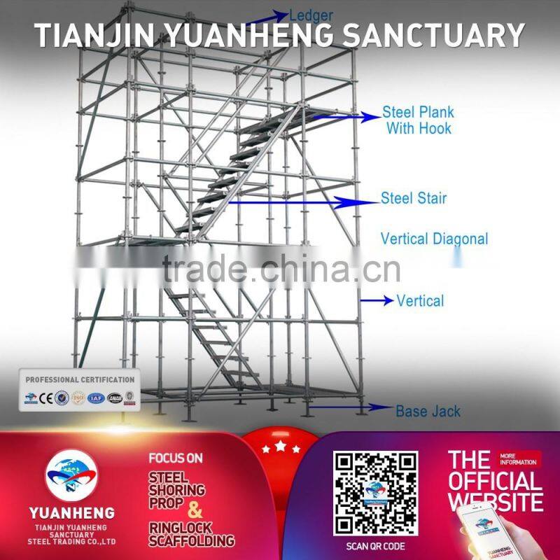 Construction Material Used European System Ringlock Scaffolding For Sale