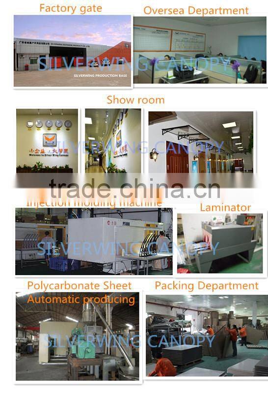 Plastic and Aluminum gazebo kits for door hardware canopy