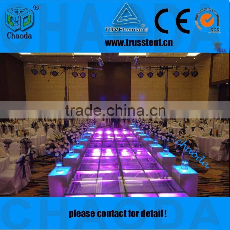 Outdoor concert event clear wedding stage decoration design