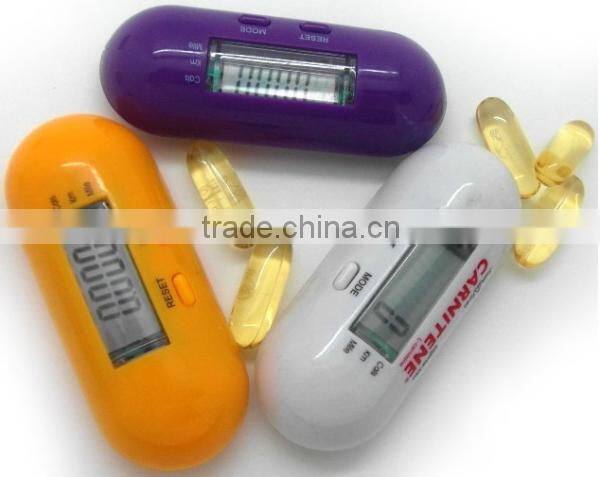 Digital Pill Shape Pedometer with Step Counter and Calories function