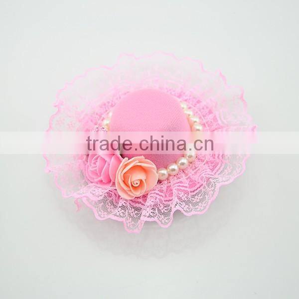 Lovely Hair Pin For Kids Pearl Flower Cap Baby Hair Accessories