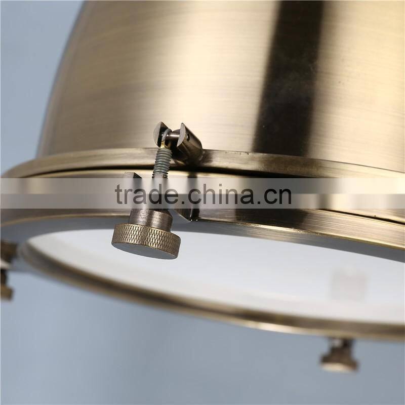 American Rh Style Polished Copper pendant lighting Led Industrial pendant lights