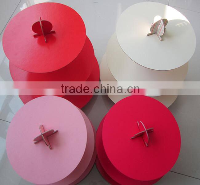 3 Tier Round Corrugated Cupcake Cake Stands