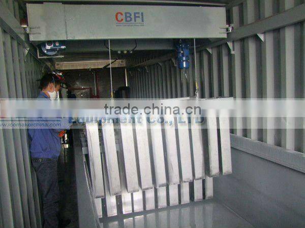 Ice block making machine worked in 40hq with fully automatic operation system