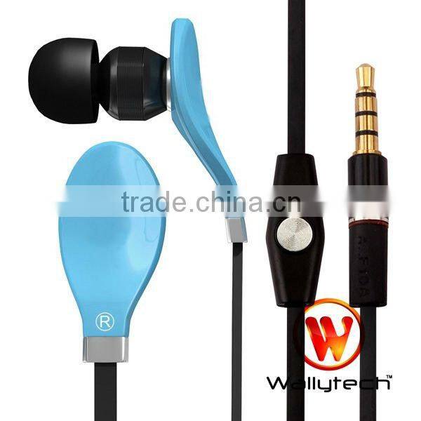 High end metal shell TPE cord Earphone for iphone