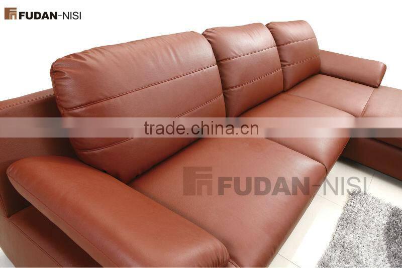 Modern indoor furniture l-shaped leather sofa price