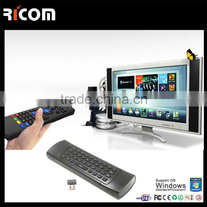 2.4G air wireless keyboard with built in mouse--MX3--Shenzhen Ricom