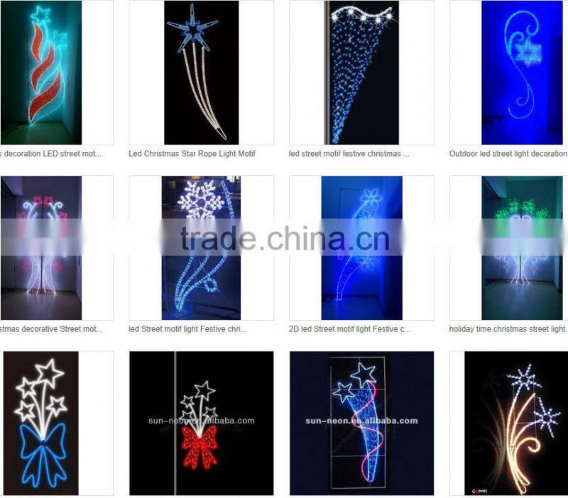 Led Rope Light Bell Christmas Motif Light
