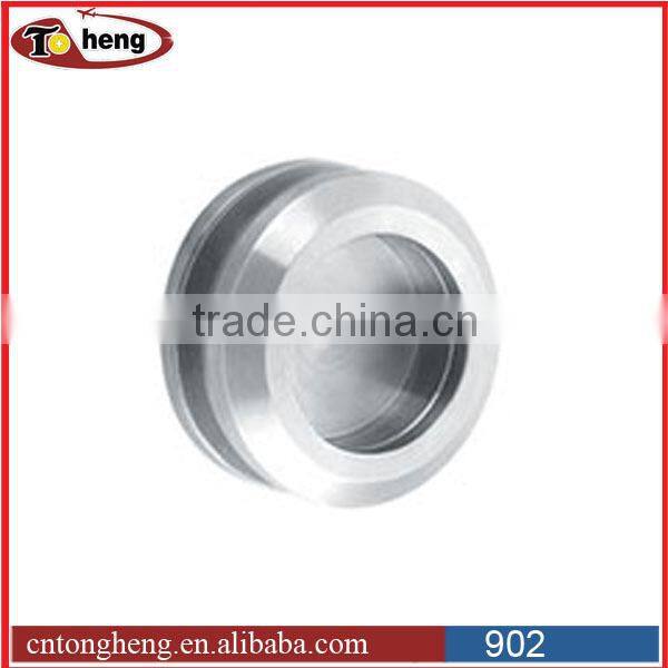 Stainless steel polished recessed and flush shower door cup pull